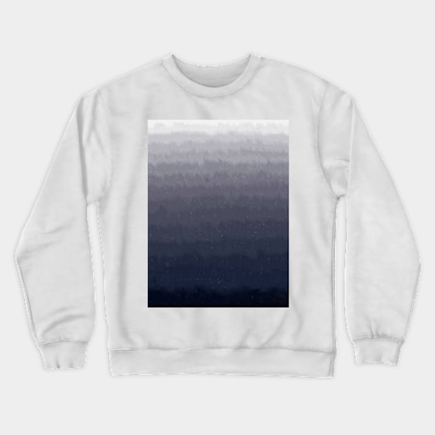 Indigo mist watercolor painting Crewneck Sweatshirt by Doodle Intent